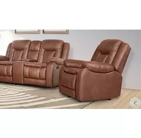 Morello Brown Glider Power Recliner Power Footrest