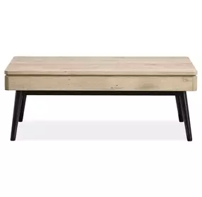 Craftsman Ridge Driftwood and Black Rectangular Lift Top Occassional Table Set