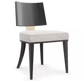 Champagne Gray Upholstered Side Chair Set of 2