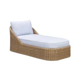 Axel Blue Performance Fabric Upholstered Outdoor Lounge Chair