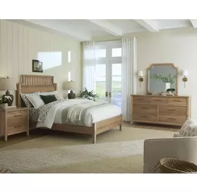 Pure Maple Natural Queen Garden Panel Bed