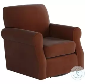 Bella Burnt Orange Swivel Chair