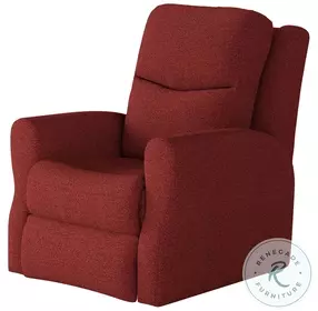 Fame Glam Squad Garnet Swivel Rocker Recliner