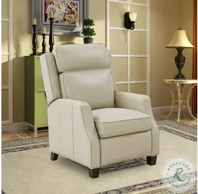Nixon Barone Parchment Leather Recliner