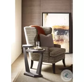 Neo Balance Stratum White Marble And Rolled Steel Accent Table