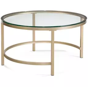 Anderson Antique Gold Round Occasional Table Set