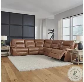 Easton Dakota Saddle Modular 6 Piece Power Reclining Sectional