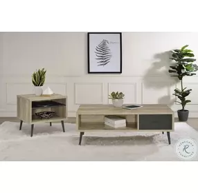 Welsh Antique Pine And Gray Coffee Table