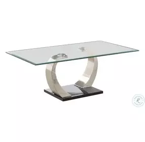 Pruitt Clear And Satin Occasional Table Set