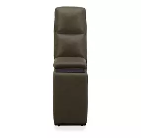 Collins York Chestnut Leather Console with USB Charging