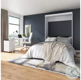 Edge White Queen Wall Bed