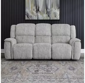 Clayfield Galactic Parchment 91" Zero Gravity Triple Power Reclining Sofa with USB Charging