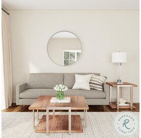 Brooke Walnut And Brushed Gold Cocktail Table