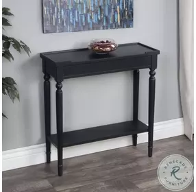 Aubrey Black Console Table