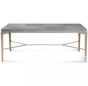 Nylah Platinum And Brushed Gold Dining Room Set