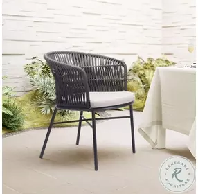 Freycinet Black Outdoor Dining Chair Set of 2