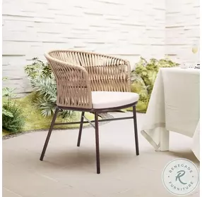 Freycinet Natural Outdoor Dining Chair Set of 2