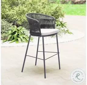 Freycinet Black Outdoor Bar Stool Set of 2