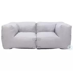 Luanda Gray Performance Fabric Outdoor Modular Loveseat