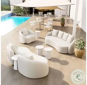 Sunny Isles Beige Performance Fabric Outdoor Sofa
