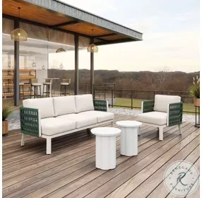 Bridgehampton White Performance Fabric Outdoor Sofa