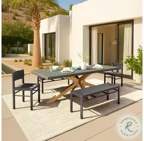 Iska Black Dining Bench