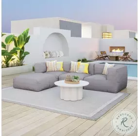 Palmier White Outdoor Coffee Table