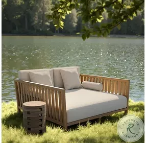 Teras Beige And Natural Daybed