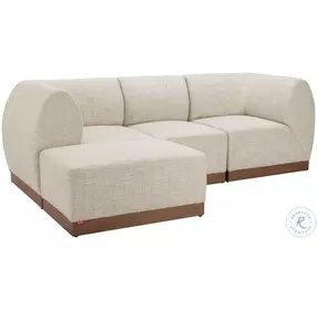 Christy Beige Armless Chair