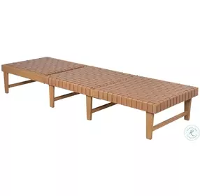 Breath Brown Adjustable Back Outdoor Chaise Lounge