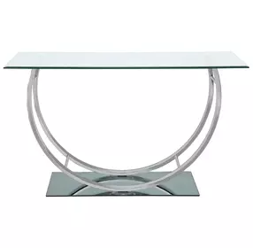 Danville Chrome U Shape Sofa Table 