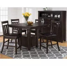 Kona Grove Chocolate Dark Brown Counter Height Dining Table