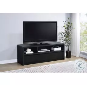 Rutland Black 59" 3 Drawer TV Stand