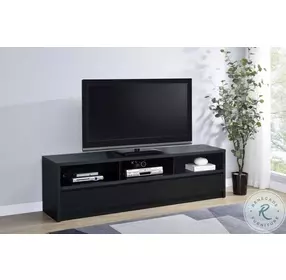 Rutland Black 78" 3 Drawer TV Stand
