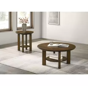Ottowa Brown Round End Table