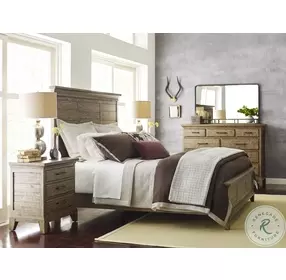 Plank Road Stone Jessup King Panel Bed