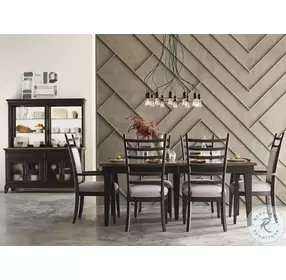 Plank Road Charcoal Rockland Buffet with Hutch