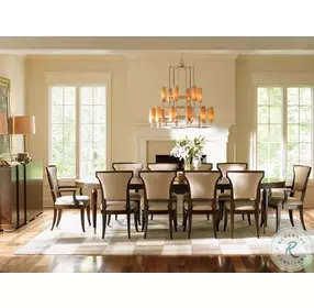 Tower Place Rose Gold Seneca Upholstered Arm Chair