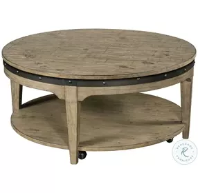 Plank Road Stone Artisans Round Cocktail Table