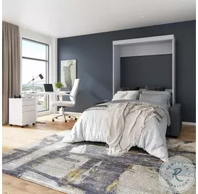 Edge White 73" Full Sofa Murphy Bed