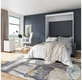 Edge White 78" Queen Sofa Murphy Bed