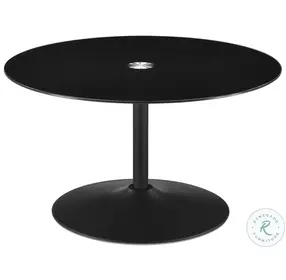 Ganso Black Metal Round Occasional Table Set
