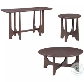 Dunnigan Rich Brown Console Table