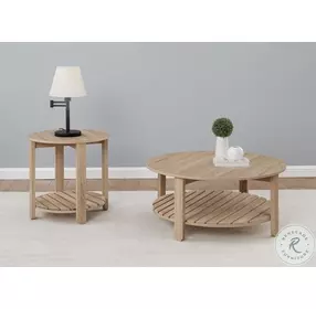 Fowler Natural Round End Table