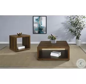 Frisco Dark Pine Square Coffee Table