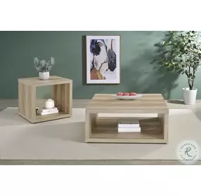 Frisco Distressed Pine Square End Table