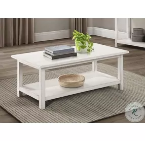 Payne Distressed White Occasional Table Set