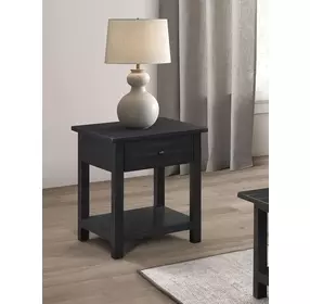 Payne Distressed Java 1 Drawer End Table