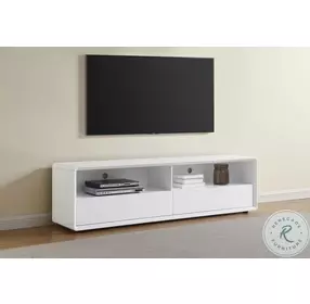 Ellice White High Gloss 71" TV Stand