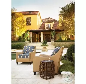 Royal Kahala Rich Gold Oval Reef Accent Table